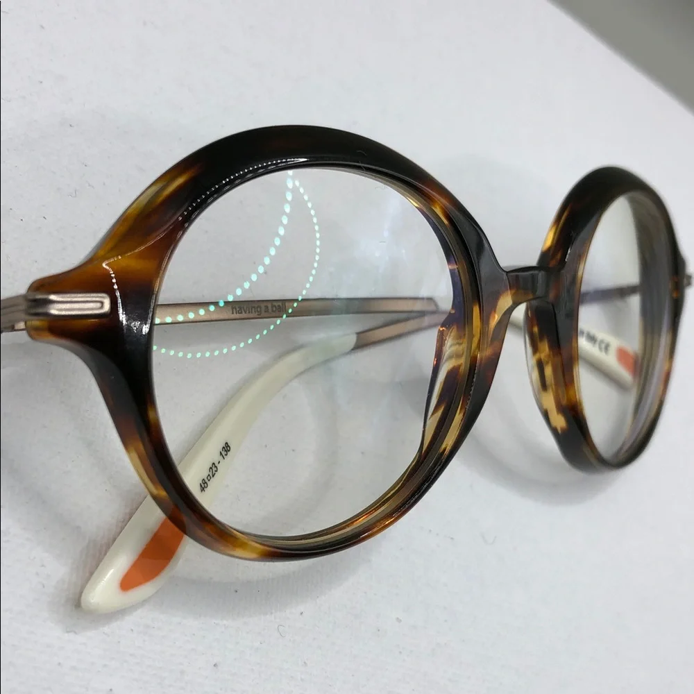 Christian Roth Having a Ball CRX-00020 Round Tortoise  FRAMES ONLY Unisex Italy - Picture 3 of 11